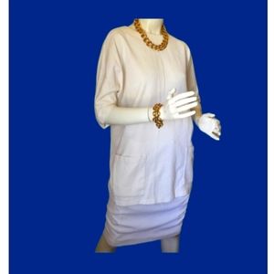 Vintage 80’s Bonnie Boynton Ivory 2 Pc.‎  Skirt Set Made in the USA Size Medium